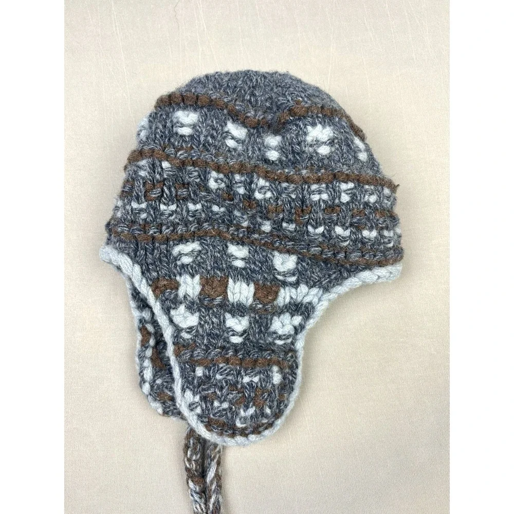 GAP Big Kids Wool Sherpa Ear Flap Beanie Winter‎ Hat (Read)